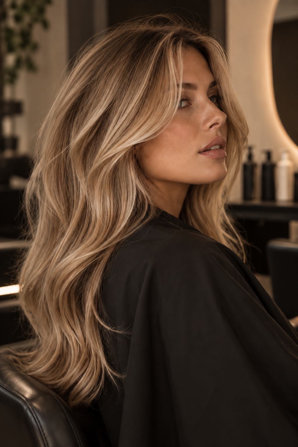 Dimensional blonde hair created at Salon 28