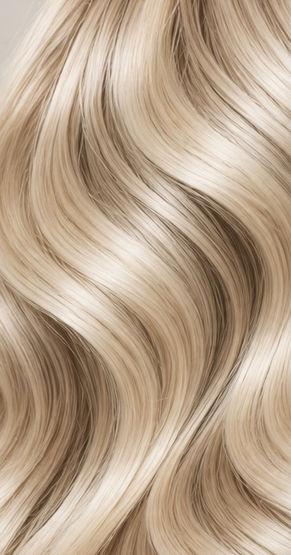 Healthy dimensional blonde hair